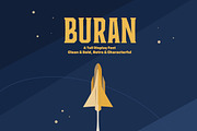 Buran Display Font, a Font by Joe Hoog (Thumbnail 1 of 4)