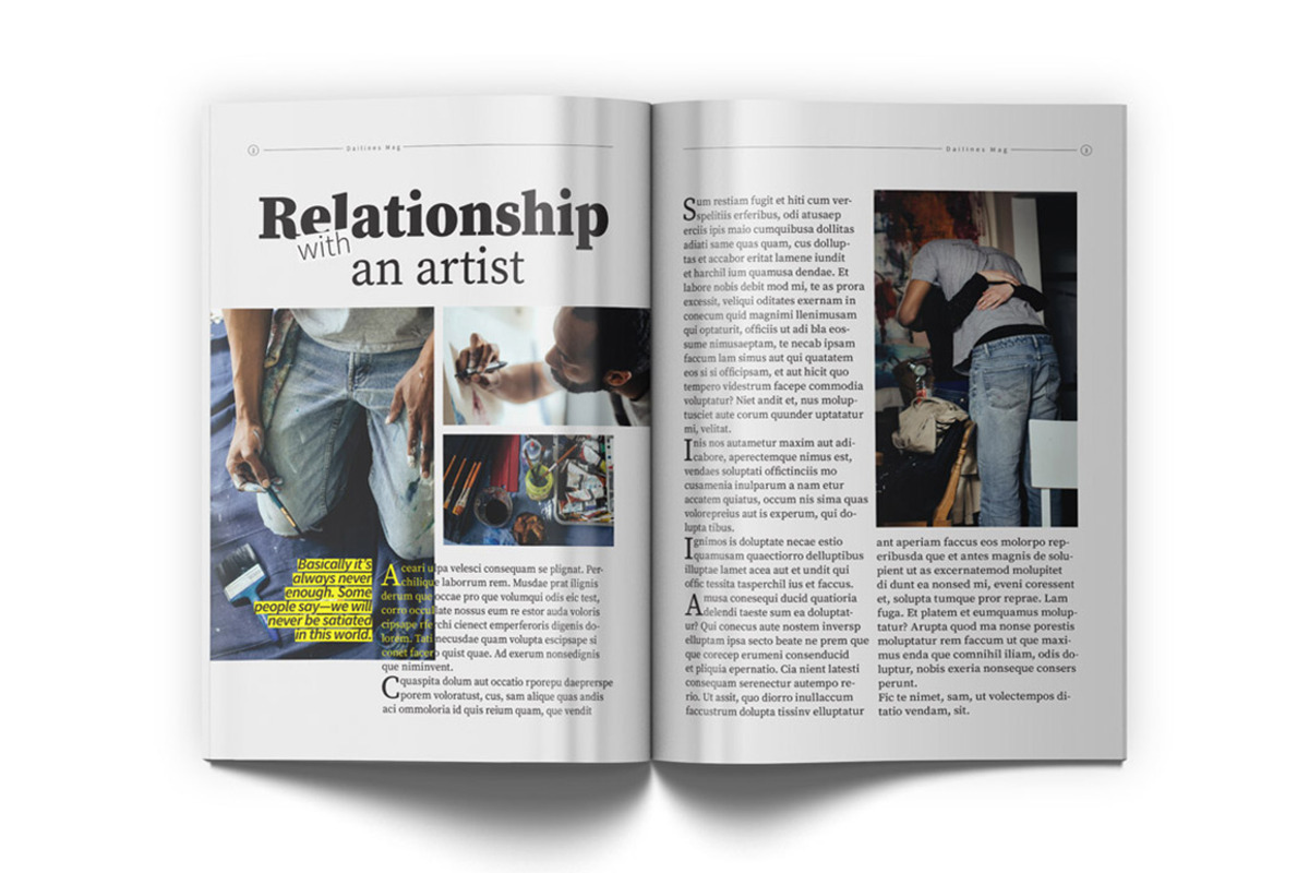Lifestyle Magazine Template, a Magazine Template by TeddyGraphics (Photo 8 of 19)