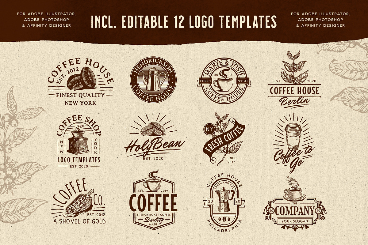 Coffee House - Illustration Set, an Illustration by Heritage Type Co. (Photo 3 of 6)