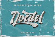 Doedel - Retro Vintage Font, a Script Font by dexsarharryfonts (Thumbnail 1 of 6)
