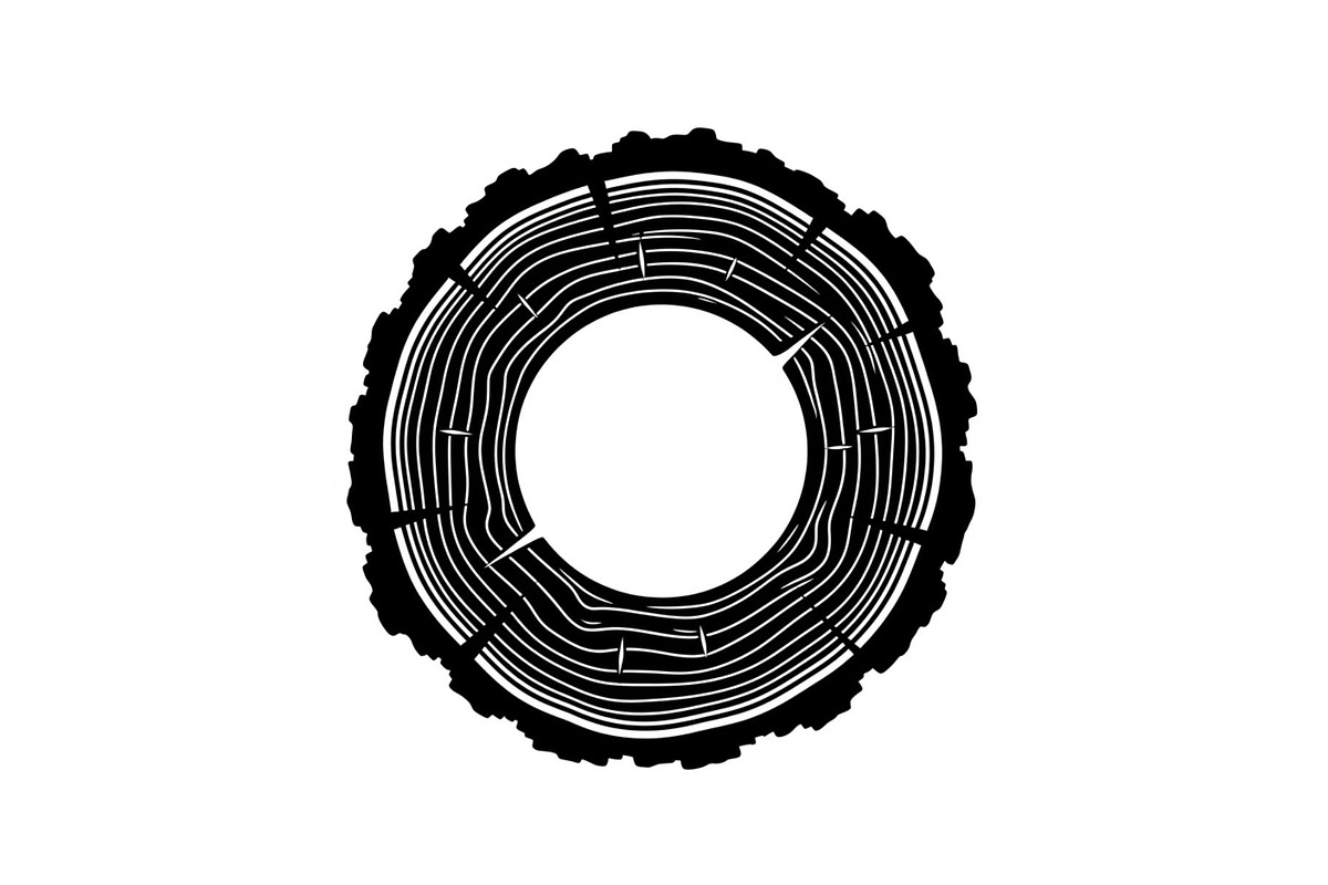 Tree Ring Wood Slice SVG Bundle, an Illustration by Designs_River