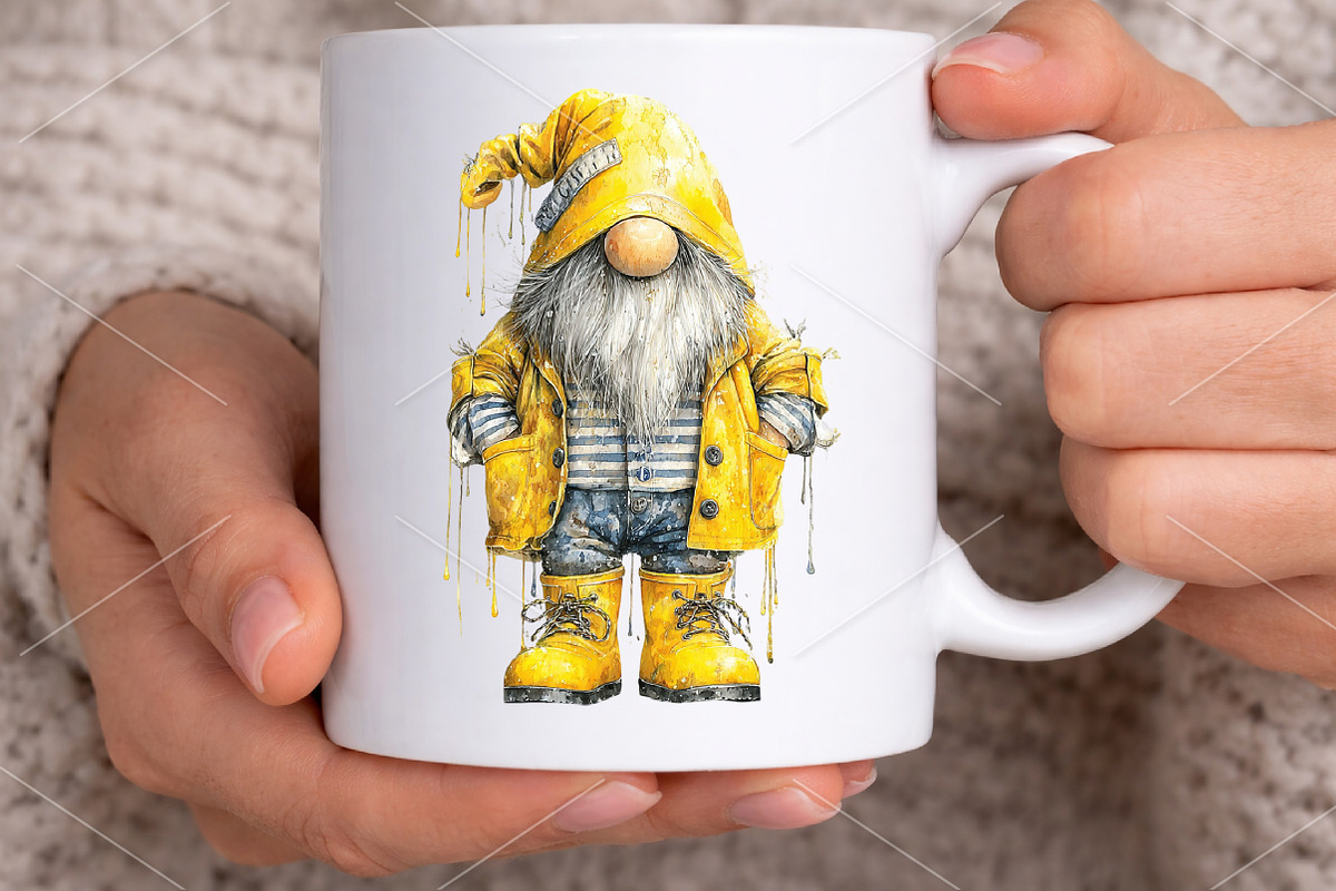 Whimsical Summer Gnome Clipart PNG, an Illustration by Canvas Craft (Photo 5 of 7)