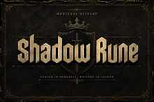Shadow Rune —Gothic Blackletter Font