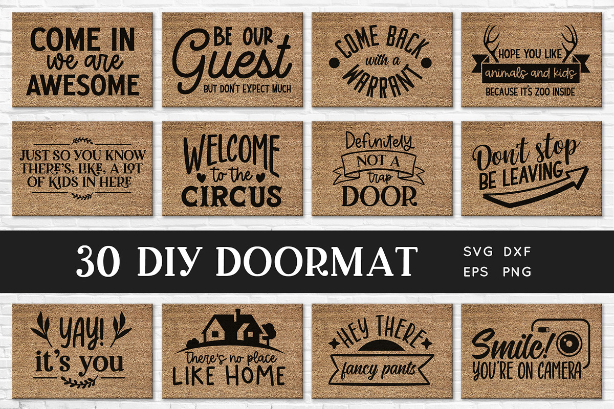 30 DIY Doormat svg Bundle, an Object Graphic by Peachycottoncandy (Photo 1 of 5)
