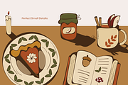 Cozy Cottagecore Fall Illustration, a Seasonal Illustration by Invisual Studio (Thumbnail 5 of 10)