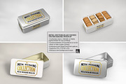 Metal Rectangular Cookie Tin Mockup, a Cups & Container Mockup by INCDesign (Thumbnail 4 of 8)