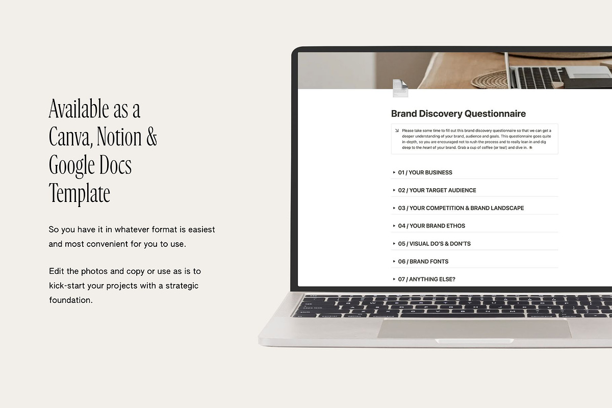 Brand Discovery Workbook, a Marketing Template by Willow & White Studio (Photo 4 of 6)