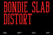 Bondie Slab Distort, a Slab Serif Font by Craft Supply Co. (Thumbnail 1 of 8)
