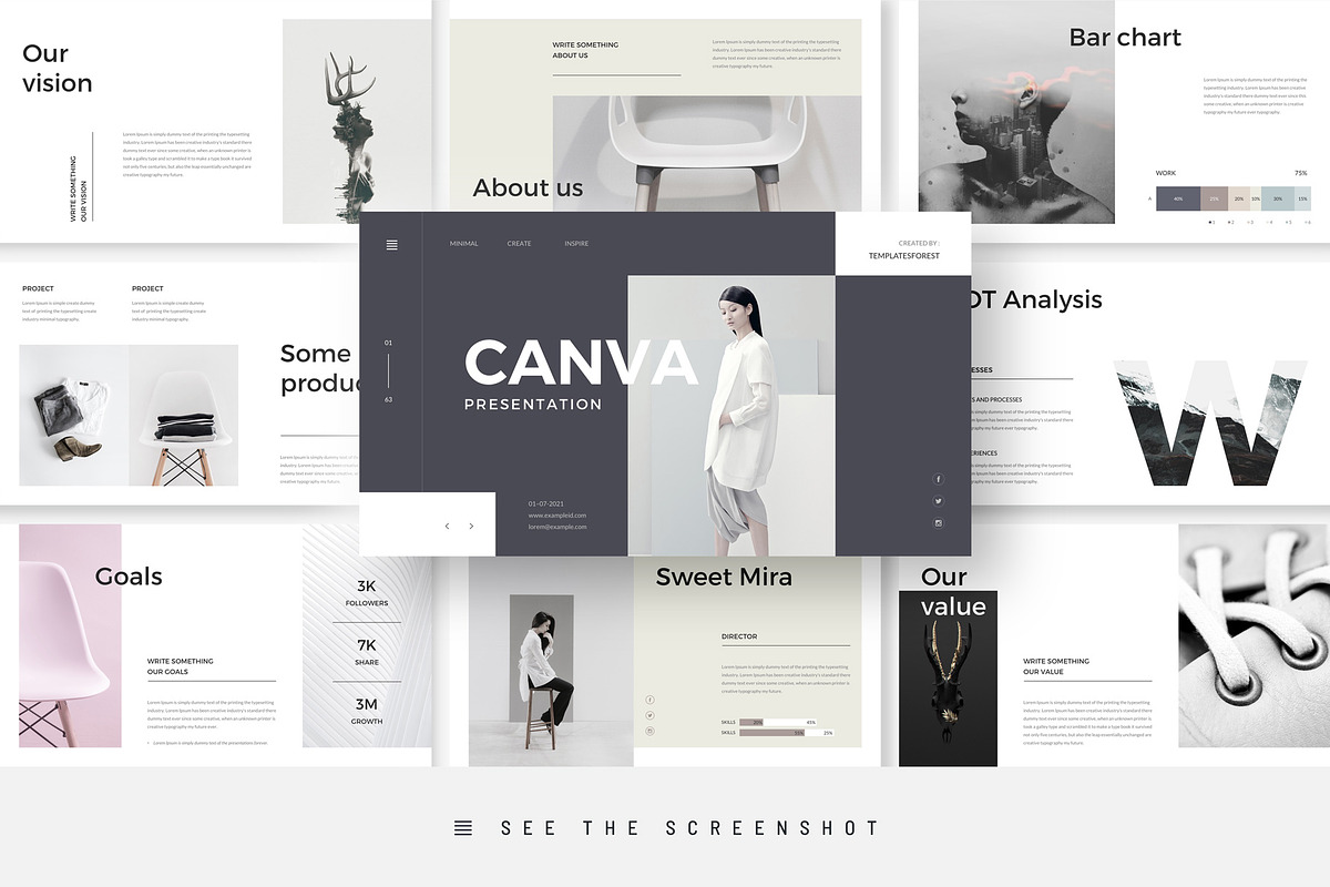 Canva Minimal Google Slides Template, a Presentation Template by ...