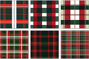 Christmas Plaid Pattern Design, a Background Graphic by DreamCafeArt (Thumbnail 5 of 7)
