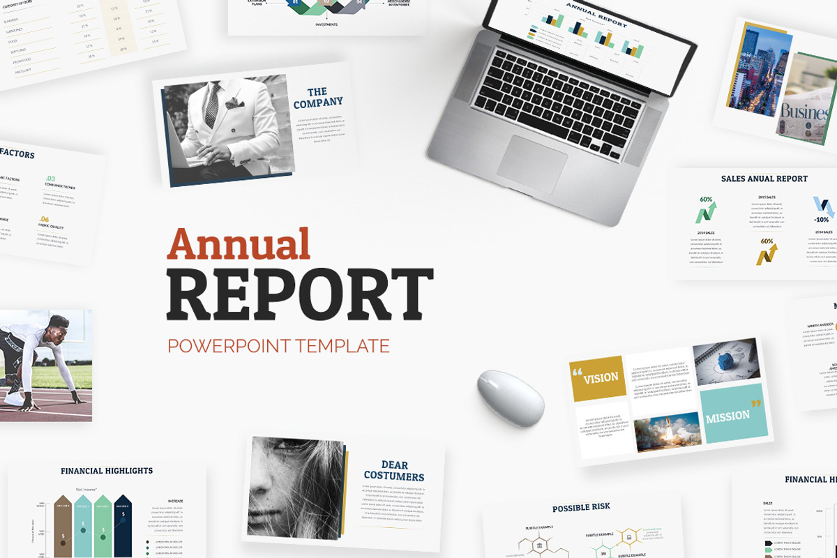 Annual Report |Powerpoint + A4 Print, a Presentation Template by Zacomic Studios (Photo 1 of 4)