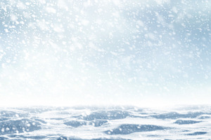 Snowdrift withsnow falling, a Seasonal Illustration by ArtBackground
