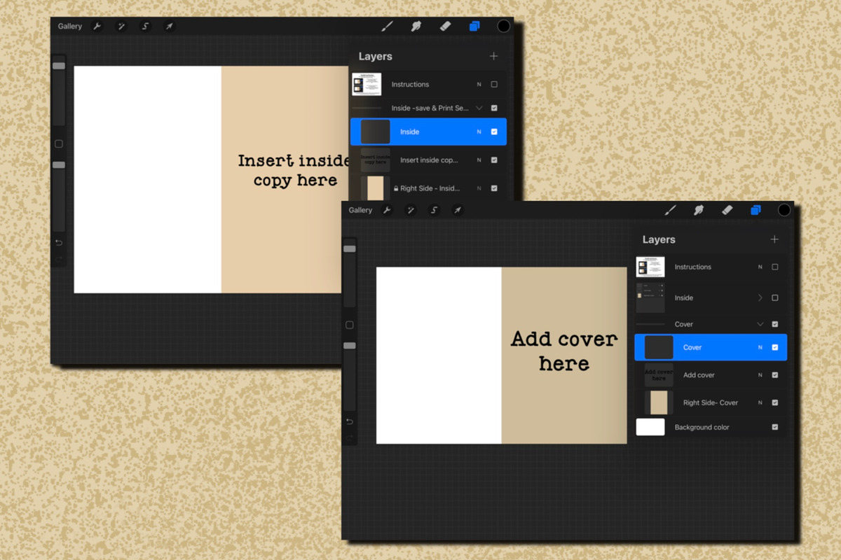 Greeting Card Procreate Templates, a Print Template by Kimber Shook (Photo 4 of 5)