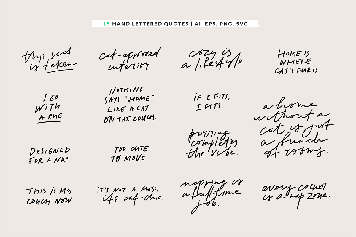 Cats & Spaces | 100% hand drawn, an Animal Illustration by Olia (Photo 9 of 12)