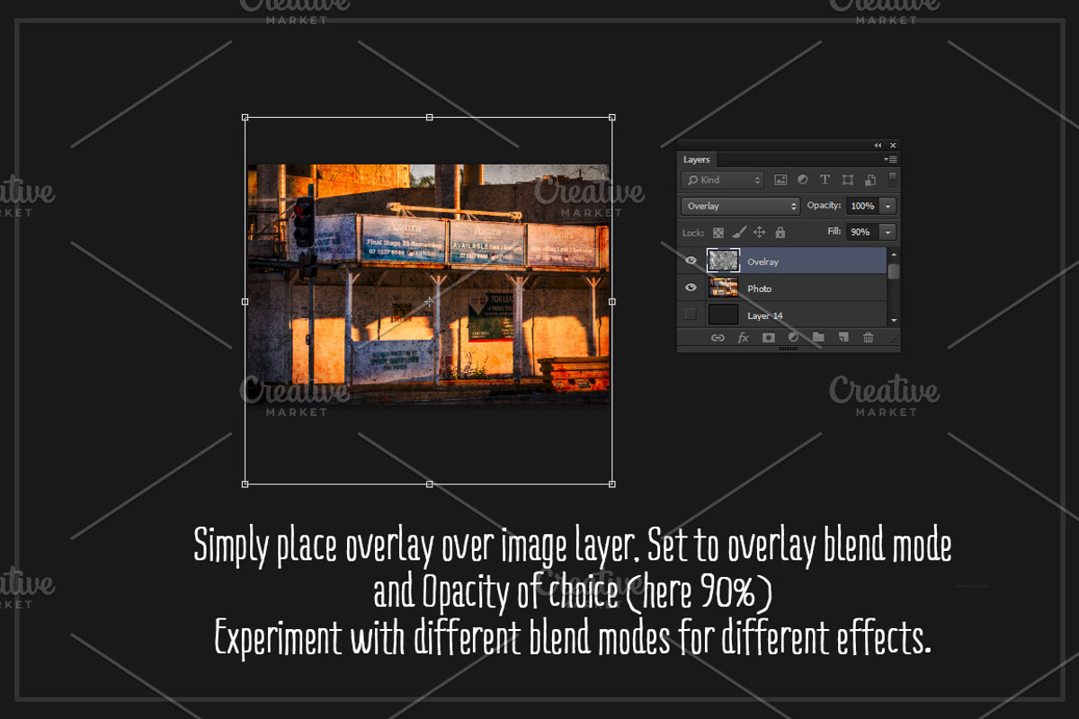 Heavy Grunge Texture Overlays preview 6