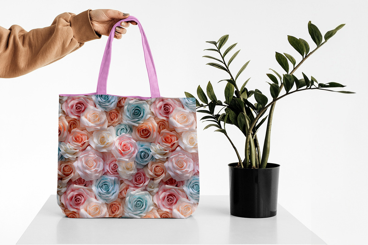 3D Rose Seamless Pattern, a Pattern Graphic by Forhadx5 (Photo 3 of 13)