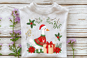 Christmas Silly Goose Floral Boho, an Illustration by DreamPrint404 (Thumbnail 2 of 4)