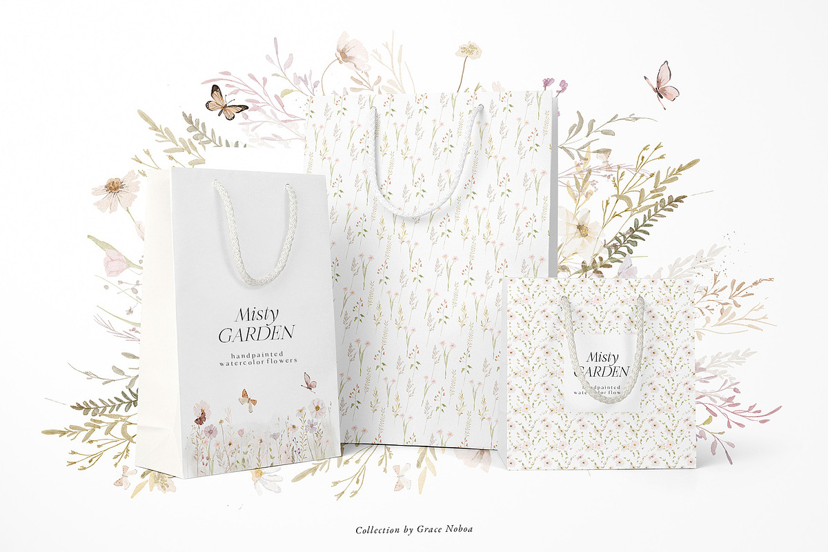 Watercolor wildflowers floral set, a Decorative Illustration by Grace Noboa Illustrations (Photo 12 of 14)