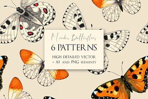 Meadow Butterflies Patterns