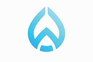 Water drop logo vector icon, a Graphic by T.Vooka