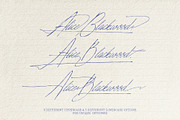 True Signature - Handwriting Script, a Script Font by AndrewPixelType (Thumbnail 11 of 14)
