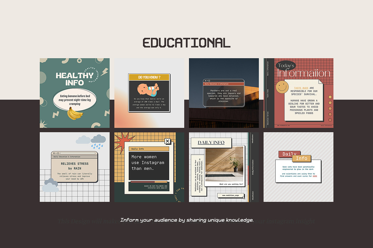Instagram Engagement Retro CANVA, a Social Media Template by Analogi Studio (Photo 15 of 24)