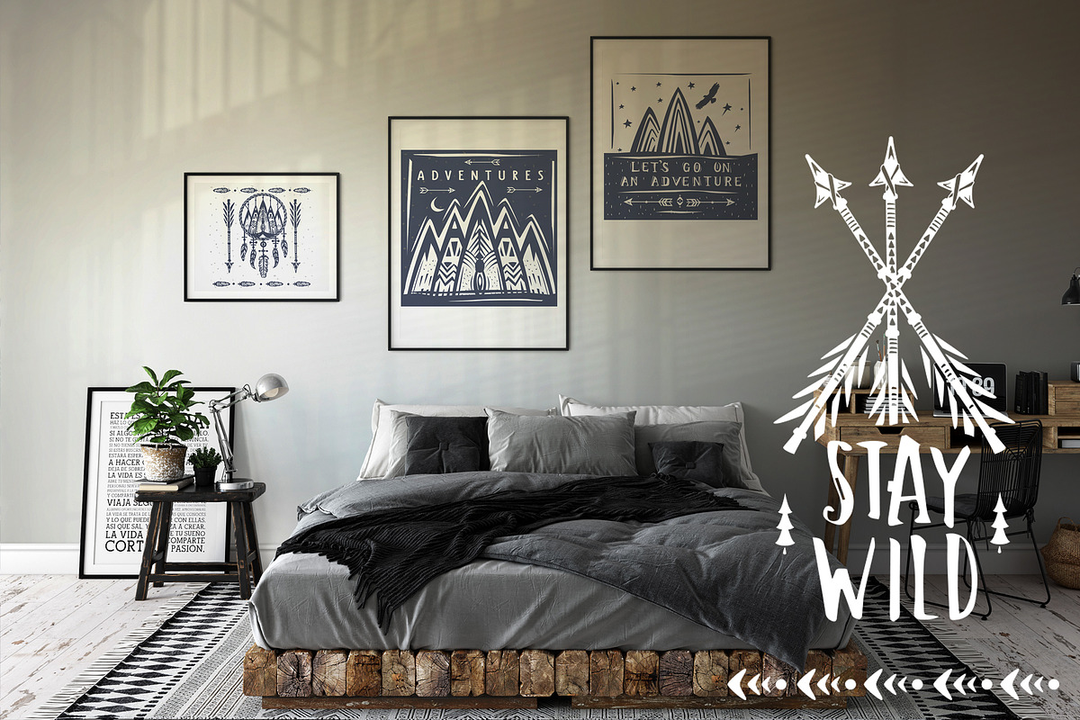 Adventure Posters and Labels, a Decorative Illustration by ViktoriaARTprint (Photo 5 of 11)