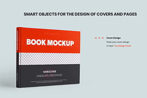 Book Mockups Hard Cover Landscape 2