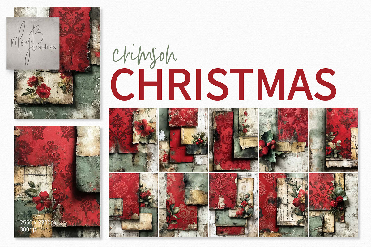 Crimson Christmas, a Decorative Illustration by rileyBgraphics (Photo 1 of 6)