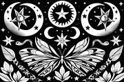 Mystic Moon and Nature Bundle, an Illustration by Creativeshirt (Thumbnail 5 of 9)