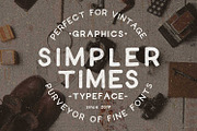 Simpler Times Typeface, a Sans Serif Font by Oban Jones (Thumbnail 1 of 4)