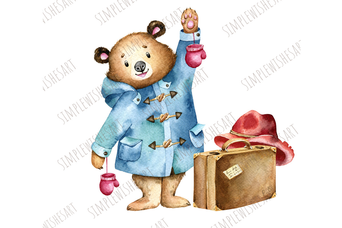 Cute Bear Christmas Clipart Set, an Animal Illustration by SimpleWishesArt (Photo 4 of 7)