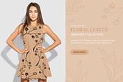 Floral & Leaves Seamless Patterns, a Pattern Graphic by PixelHive Pro (Thumbnail 4 of 9)