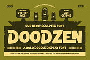 Doodzen, a Sans Serif Font by graphicook (Thumbnail 1 of 10)