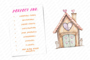 Watercolor Little Wooden House Clipa, an Illustration by Watercolor design (Thumbnail 10 of 12)