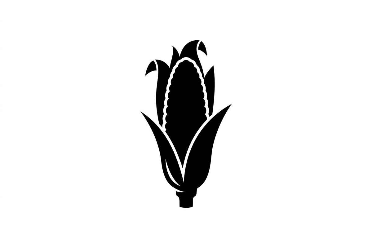 Fresh Corn Cob Silhouette Variety, an Object Graphic by Designer_Momina (Photo 2 of 3)