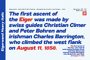 Eigerwand sans serif font family, a Sans Serif Font by Artistic & Unique (Thumbnail 6 of 14)