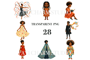 28 Black Woman Clipart, a Decorative Illustration by Pati Charm Studio (Thumbnail 3 of 8)