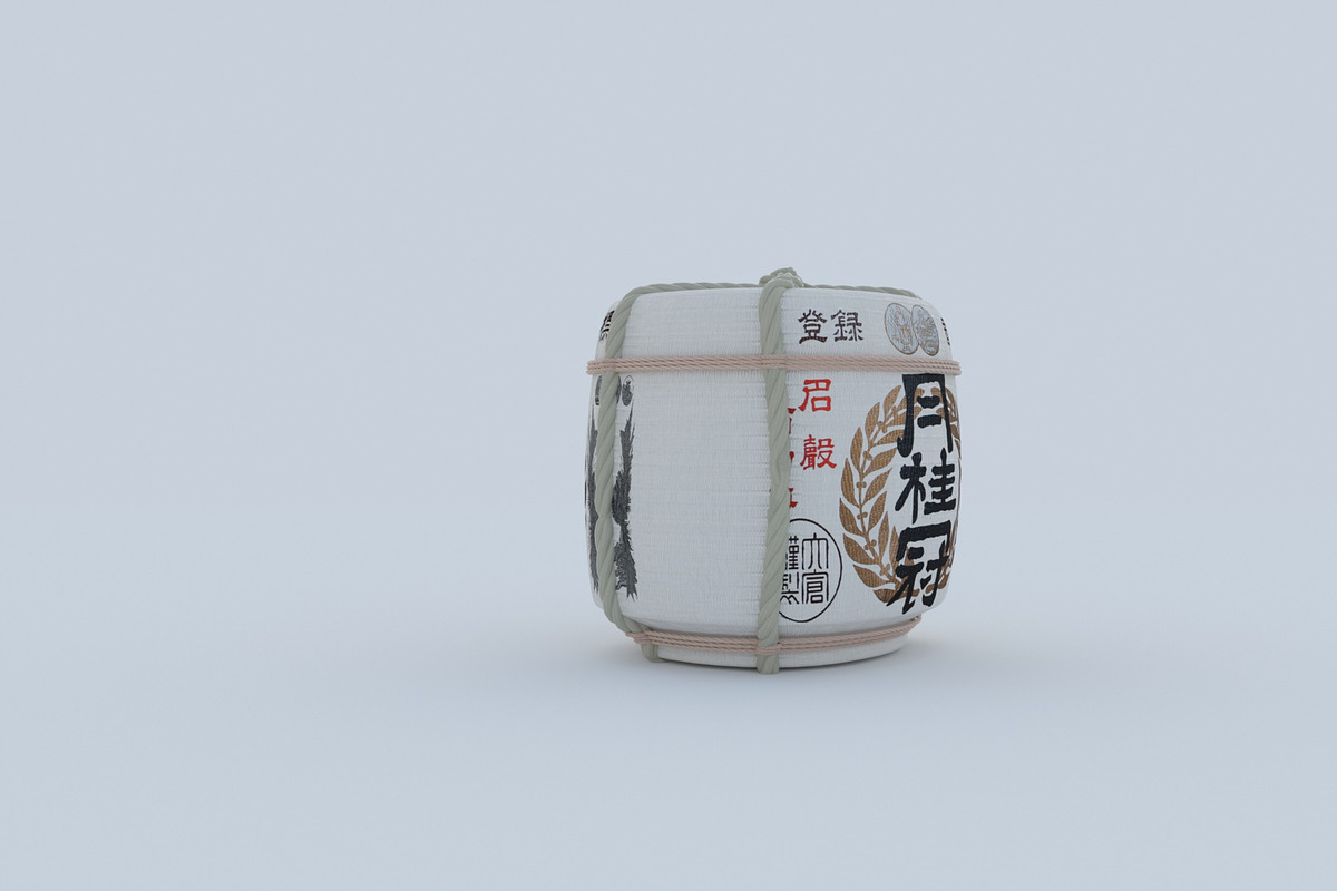 Japanese Sake Barrels, a Food & Drink 3D Model by 3DTreatment (Photo 19 of 24)