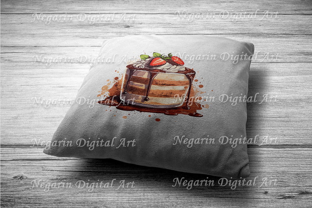 Watercolor Italian Food Clipart, an Object Graphic by Negarin Digital Art (Photo 8 of 8)