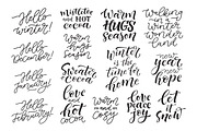 Winter holidays set | 60 lettering, an Illustration by bariskina (Thumbnail 4 of 10)
