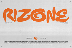Rizone - Dynamic Display Font