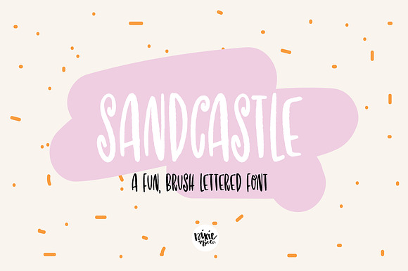 SANDCASTLE Hand Lettered Brush Font preview 7