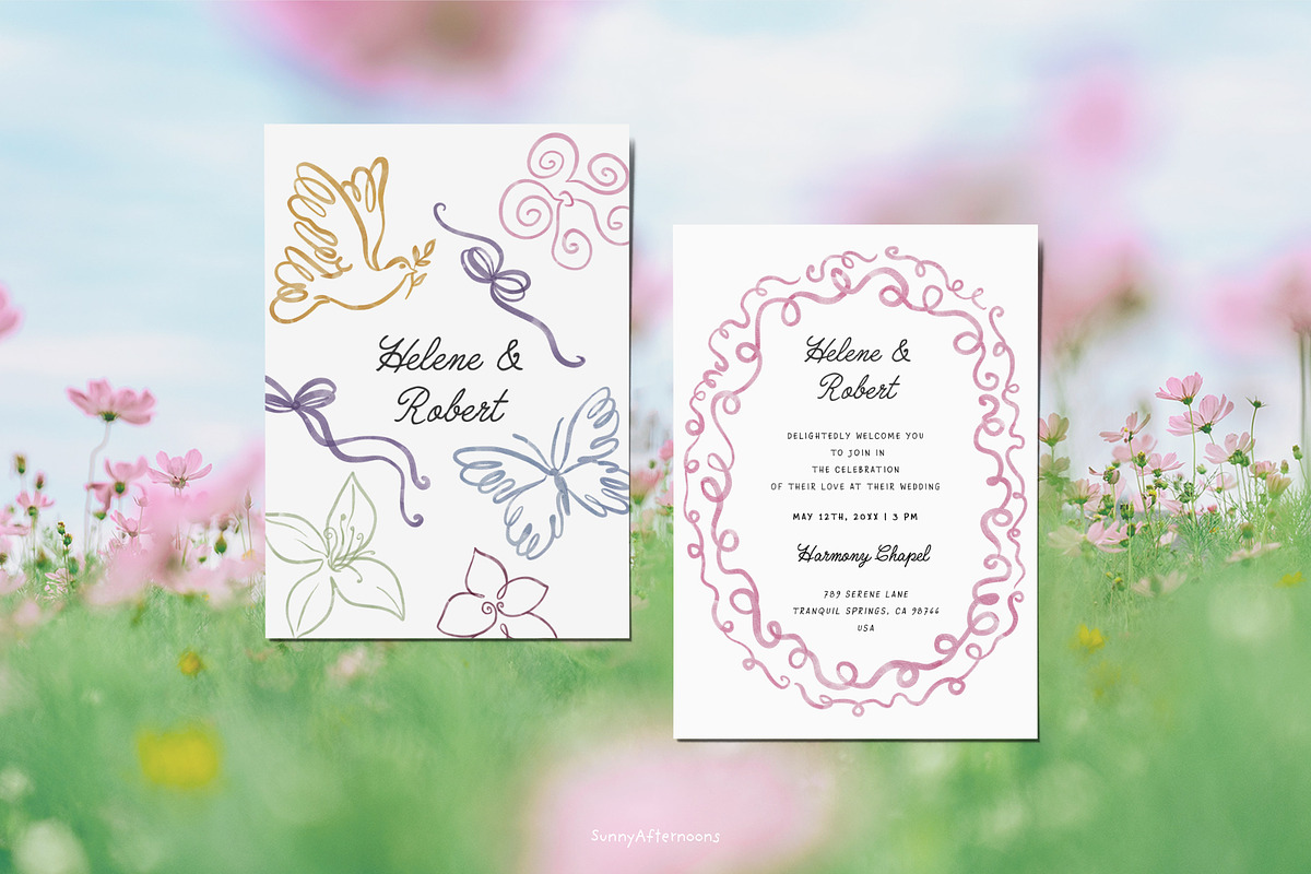 Hand-Drawn Swirly Whimsical Frames, a Decorative Illustration by SunnyAfternoons (Photo 2 of 15)