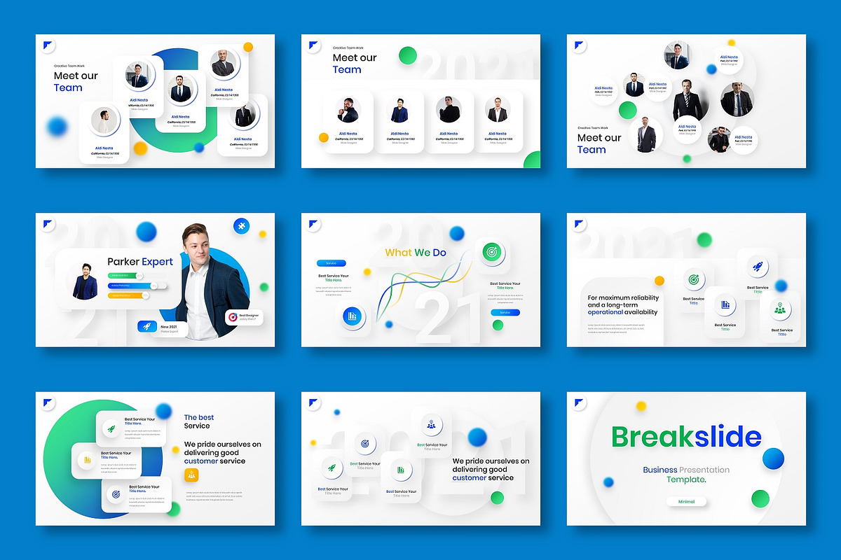 Parker - Business Google Slide Templ, a Presentation Template by Dens Creative Studio (Photo 5 of 12)