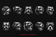 10 Bundle Dark Art Pitbull Dog Beast, an Illustration by Morspective (Thumbnail 6 of 7)