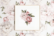 Watercolor Peony Collection, a Decorative Illustration by ollalya (Thumbnail 7 of 9)
