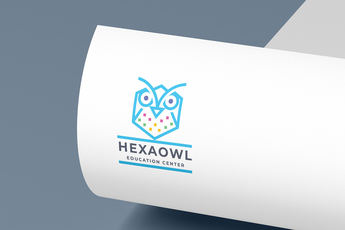 Hexa Owl Logo, a Branding & Logo Template by Design_Planet (Photo 4 of 4)