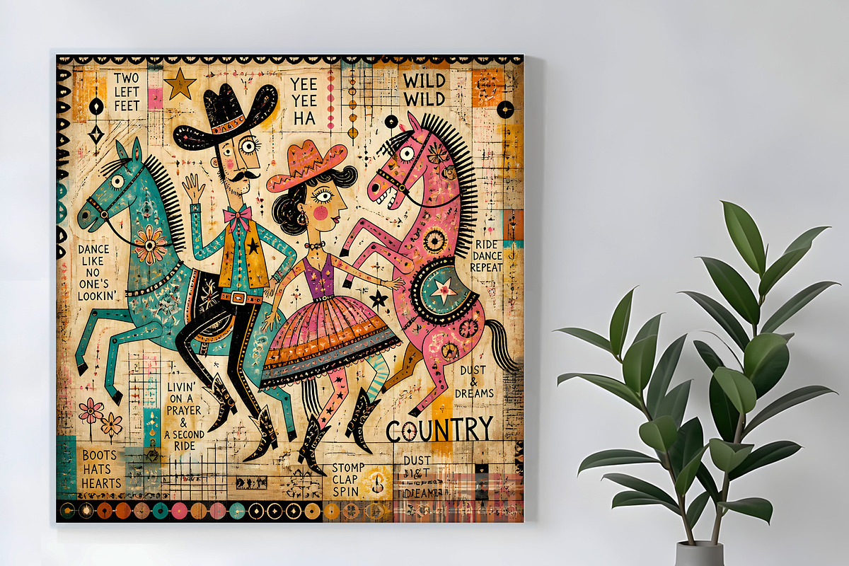 Country Dance, a Person Illustration by Sharon Schwalbe (Photo 1 of 6)
