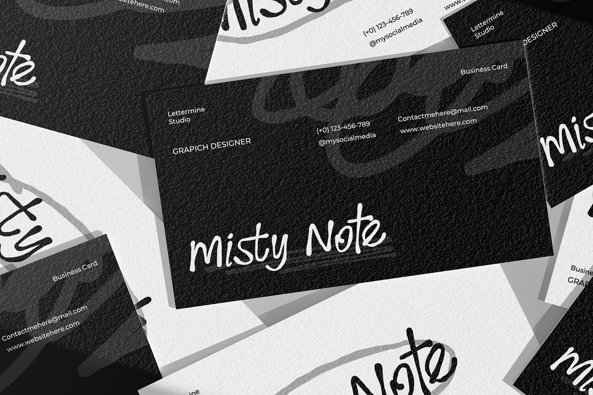 Misty Note - Handwritten, a Font by Lettermine (Photo 10 of 11)